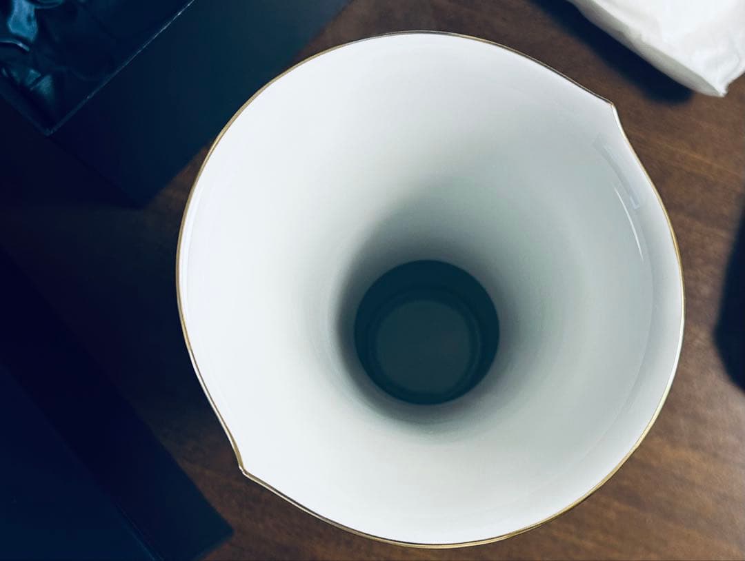 マイセン　花瓶　波の戯れ　チェリー