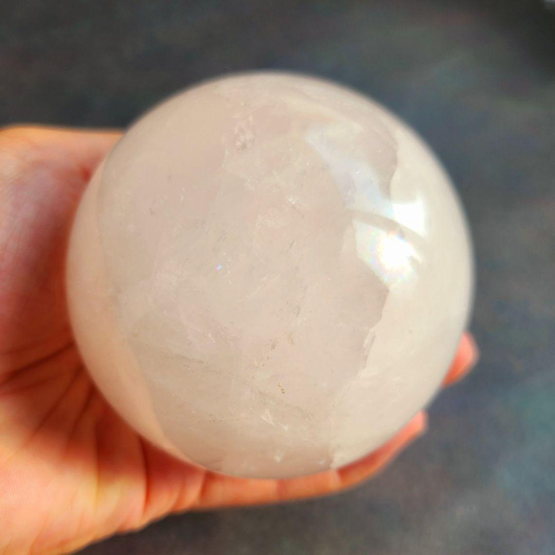 【一点物】大きめ ローズクォーツ 丸玉 スフィア✩.*˚天然石×インテリア