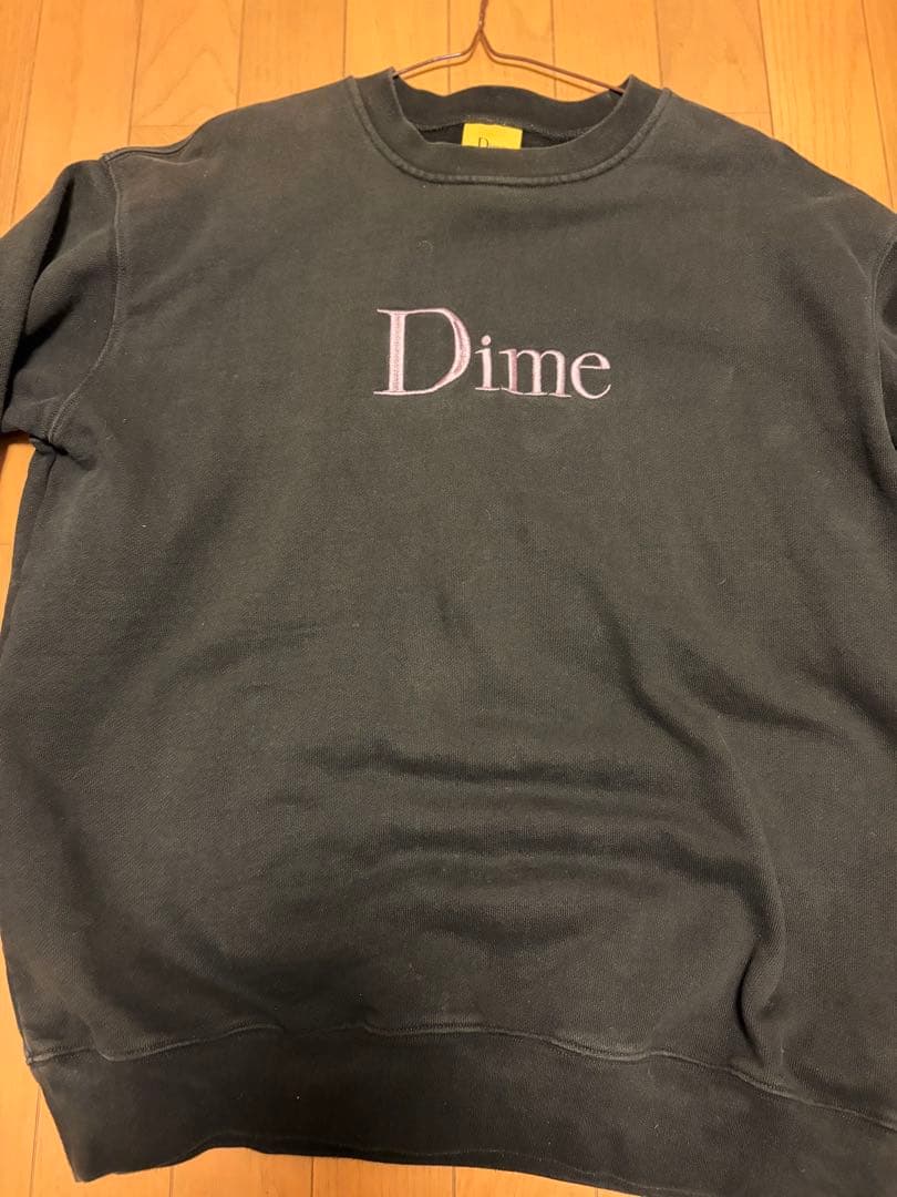 Dime ブラック クルーネック トレーナー