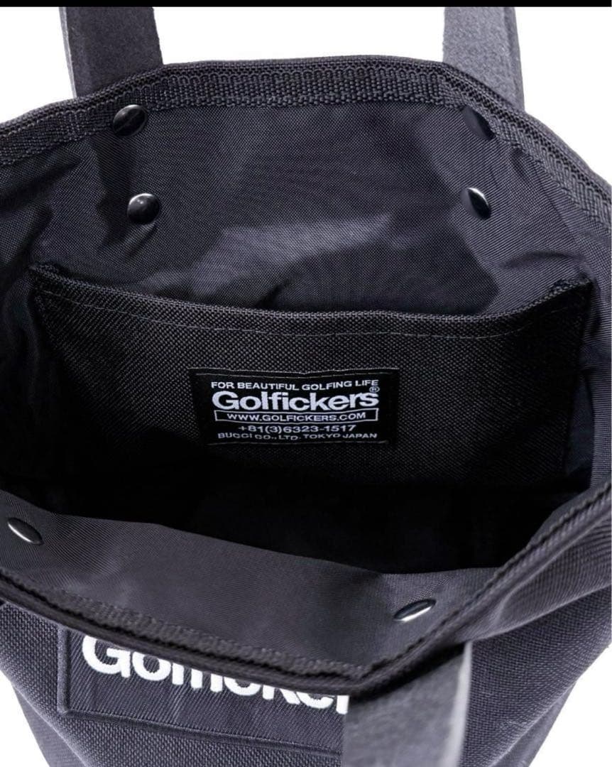 Golfickers ゴルフィッカーズ カートバッグ ゴルフバックBlack