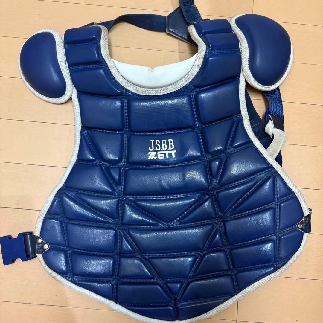 ZETT 軟式キャッチャー防具一式（ネイビー）