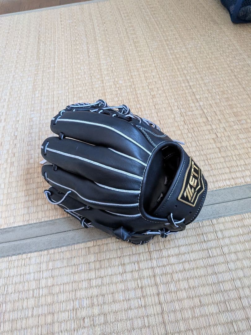 新入生大歓迎 ZETT 硬式野球・内野手用グローブ 黒