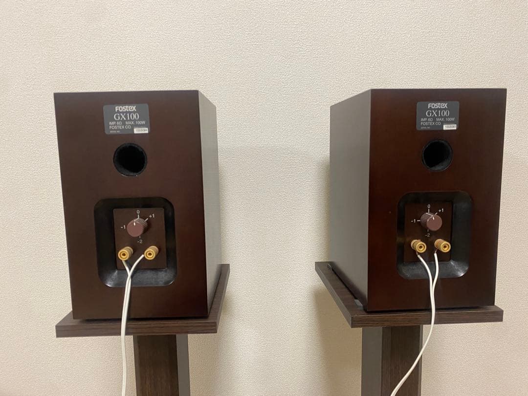 FOSTEX GX100 スピーカー ダークブラウン　連番　2つセット