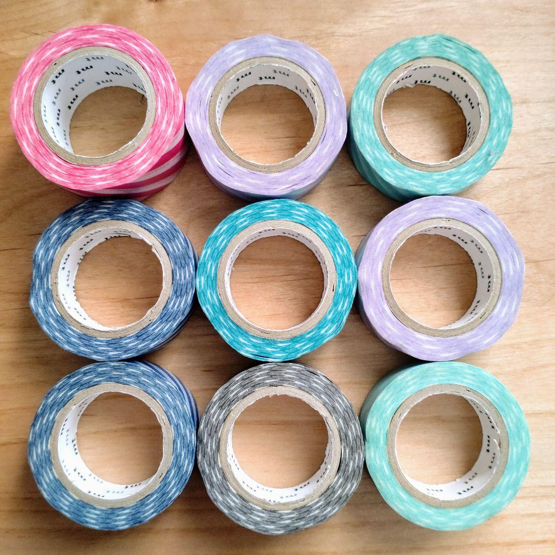 911.未使用　mt　廃盤マスキングテープ　10m巻ストライプ32個