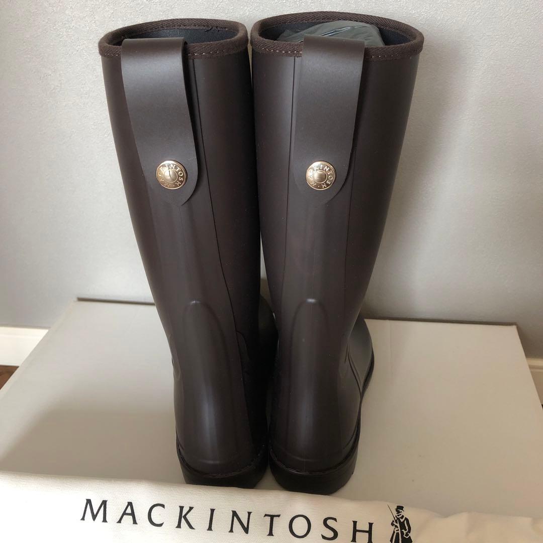 【新品】MACKINTOSH ブラウン 長靴 バックル付き