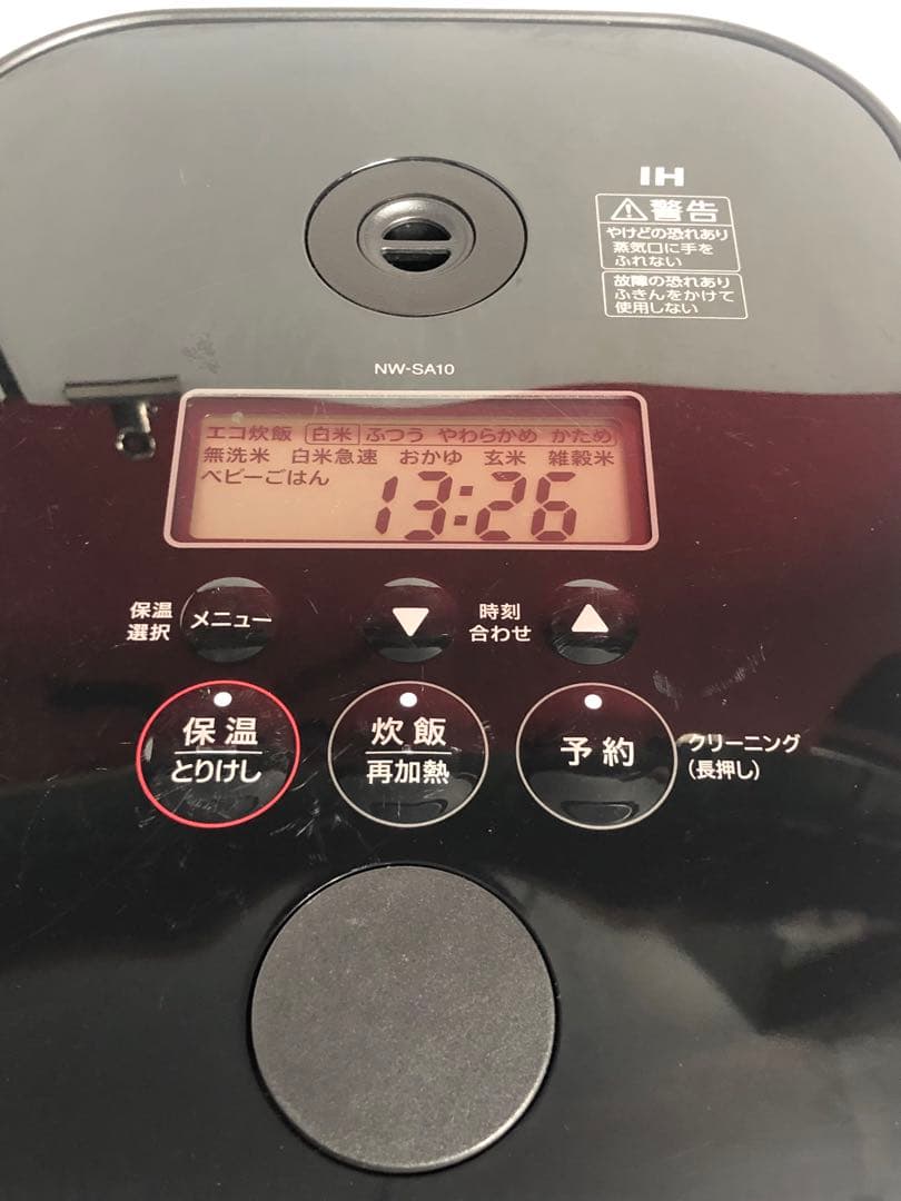 象印　IH炊飯ジャー　NW-SA10 2019年製　ブラック　OU082908