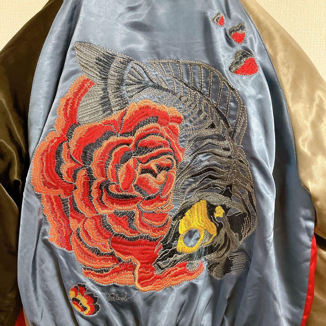 DIESEL スカジャン リバーシブル 刺繍 ディーゼル　レディース　ショート丈