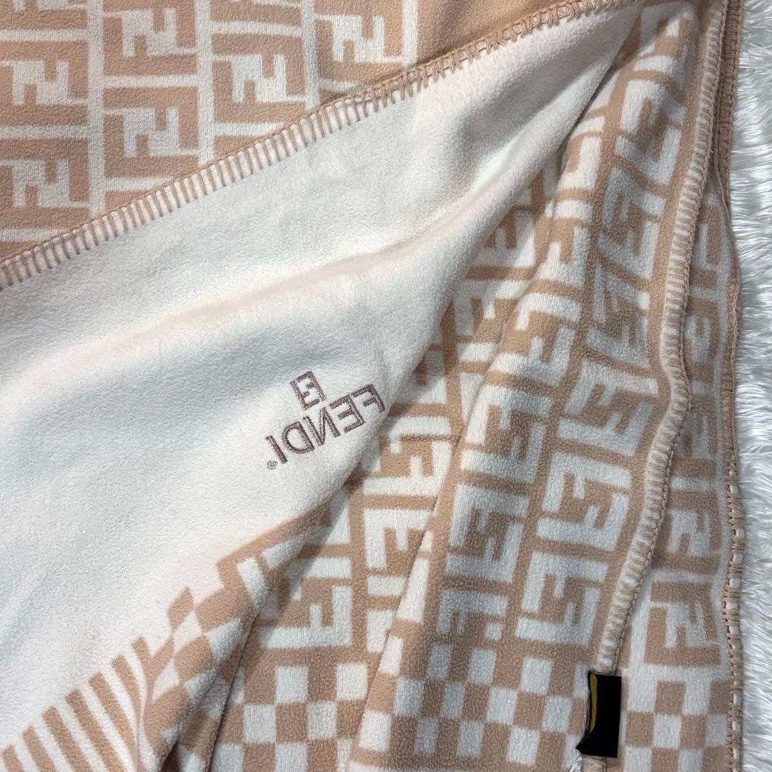 未使用級✨フェンディ ズッカ モノグラム 綿毛布 激レア 廃盤 綿100%