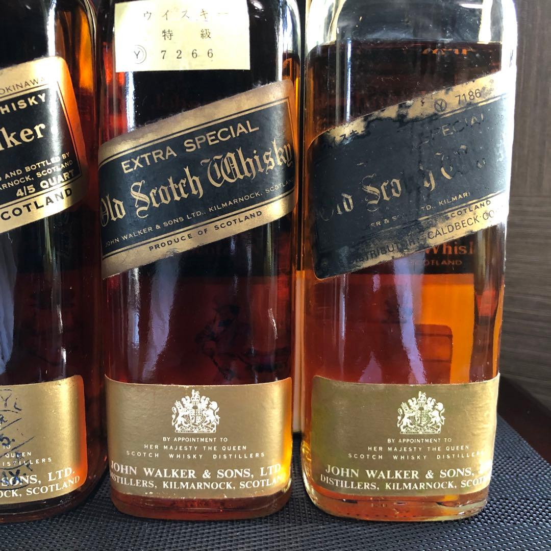 ひ*ん様 1000円～ ジョニーウォーカー ブラックラベル 4本セット 古酒