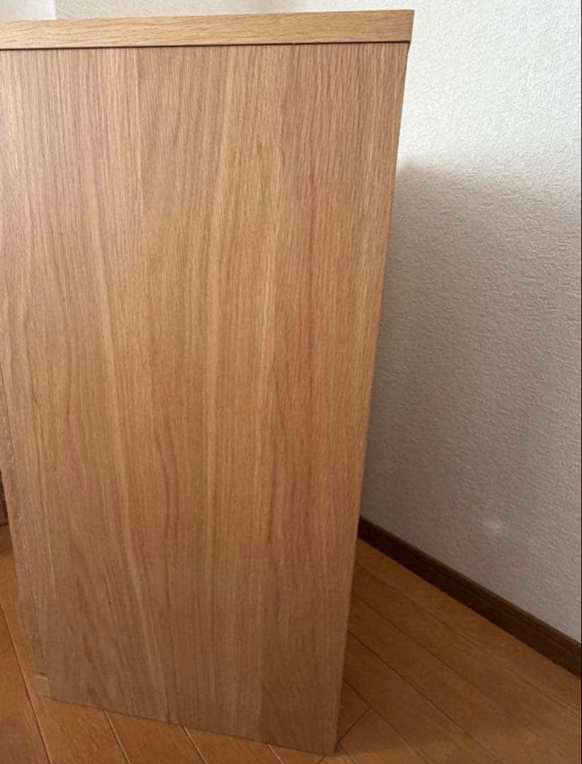 無印良品 木製ガラス扉キャビネット（廃盤品）