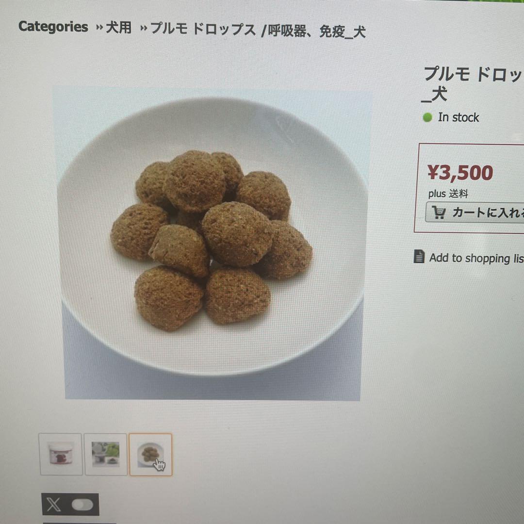 犬用呼吸器免疫力サプリメント 180g×2個