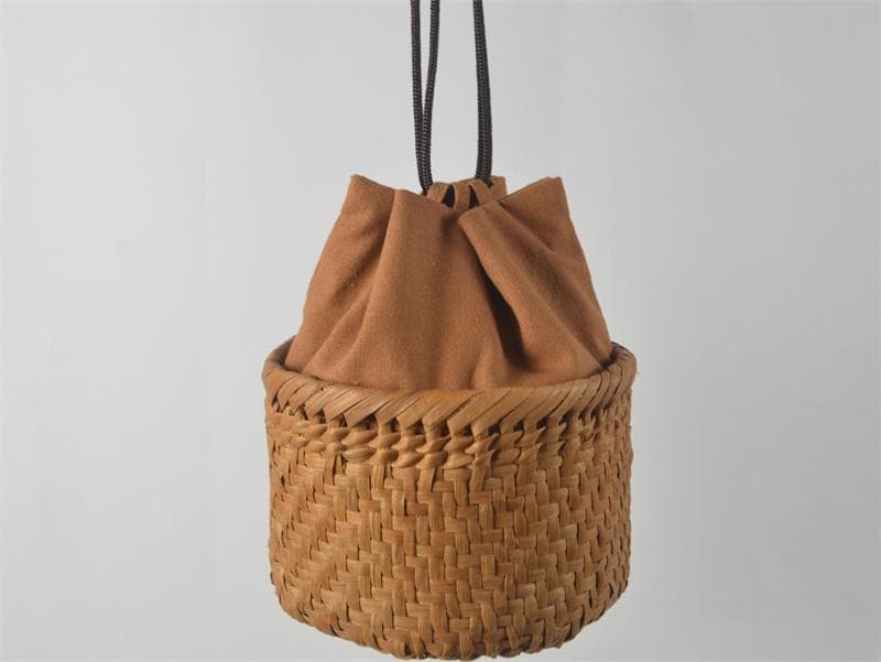 山葡萄 御幸篭 巾籠　野点篭　浴衣　巾着　かごバッグ　伝統工芸品　手提げ　手作り