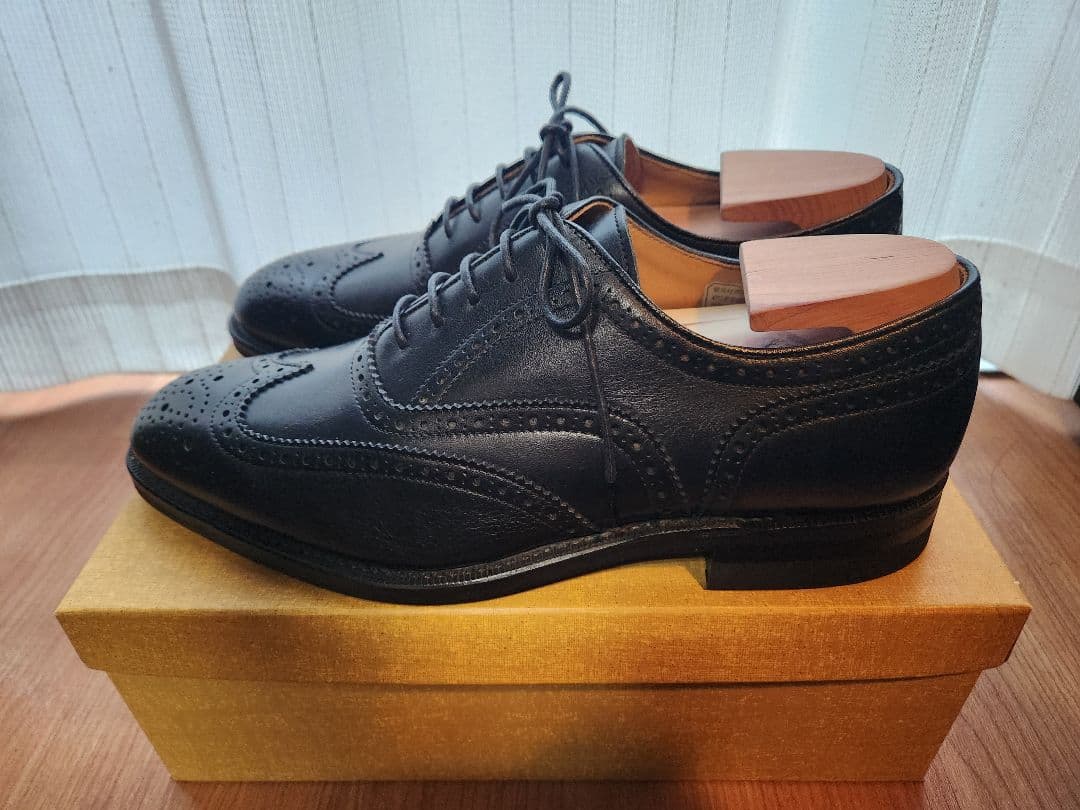 REGAL JU19 ビジネスシューズ 25.5cm ウイングチップ メダリオン