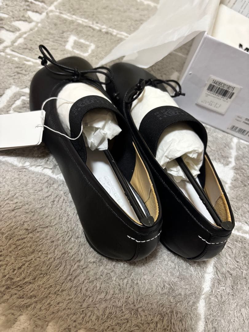 MM6 バレエシューズ　フラットシューズ　レザー