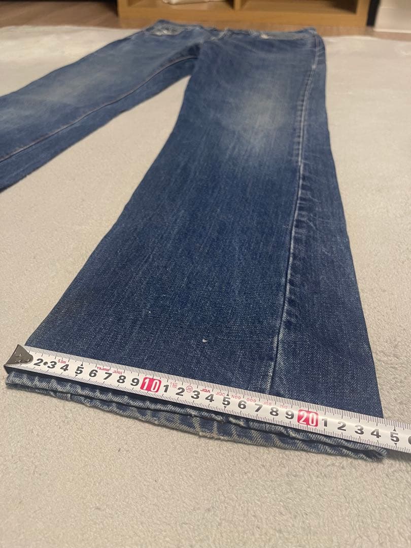 70s Levis 66前期 517 逆さ®︎タブ ボタン裏2 シングルステッチ