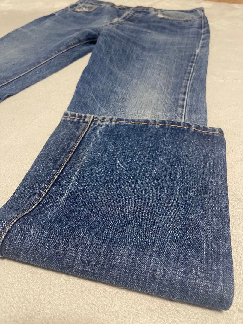 70s Levis 66前期 517 逆さ®︎タブ ボタン裏2 シングルステッチ