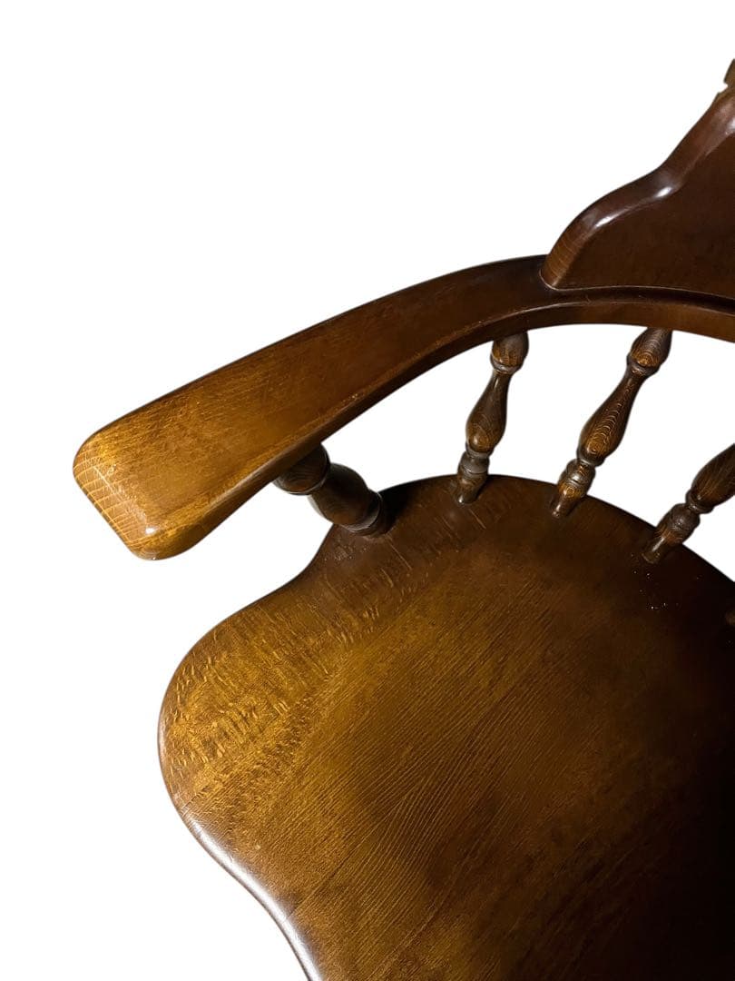 【送料無料】飛騨産業 キツツキ ウィンザーチェア アームチェア アンティーク ①