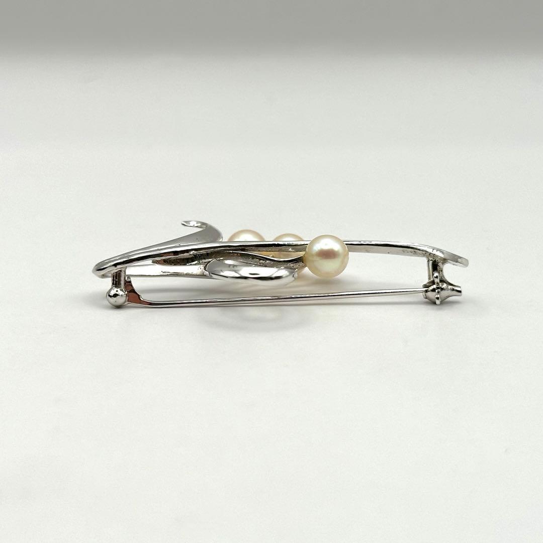MIKIMOTO ミキモト ブローチ パール アコヤ真珠 SILVER