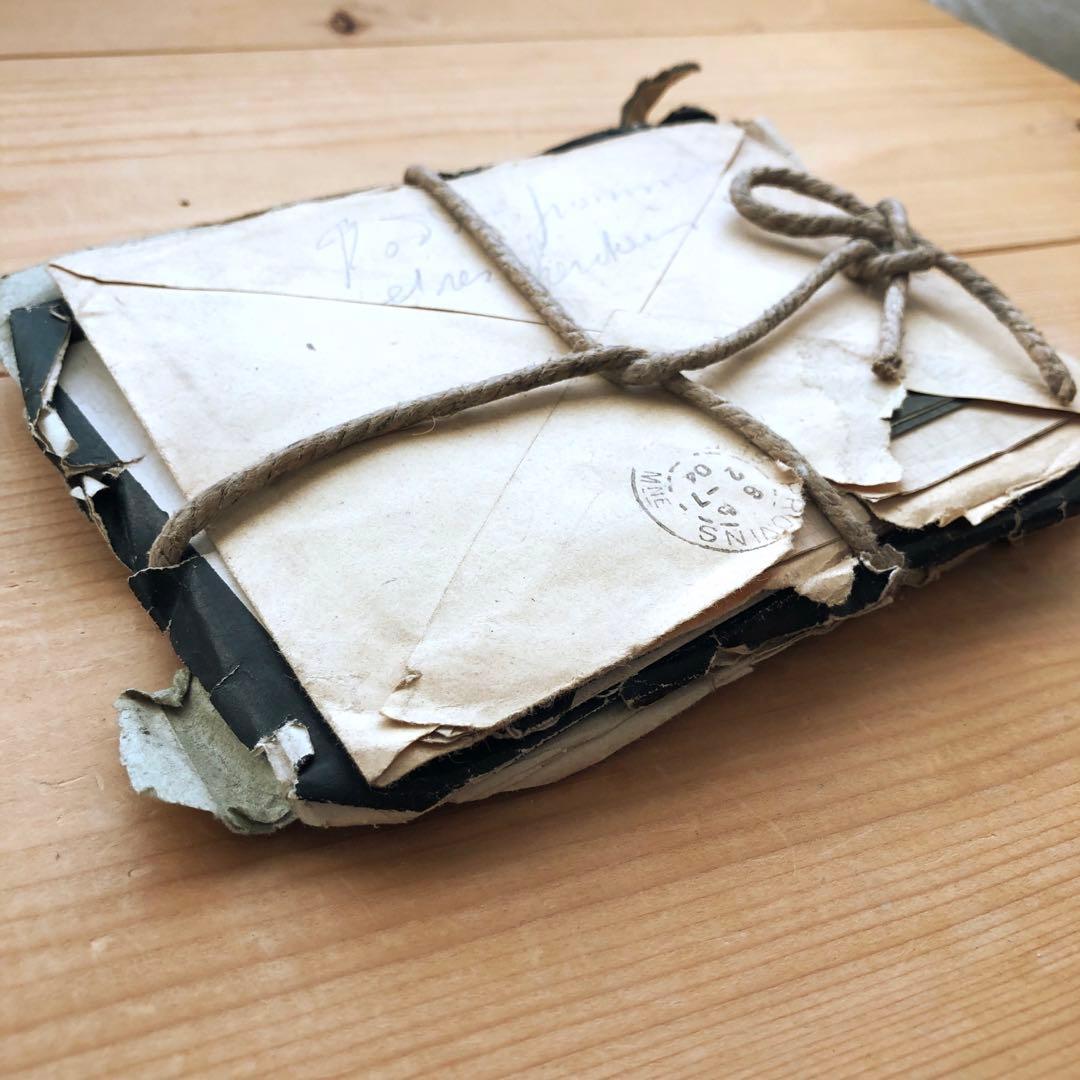 古い手紙束　公証人　アンティーク　フランス　ヴィンテージ　一点物　no.182