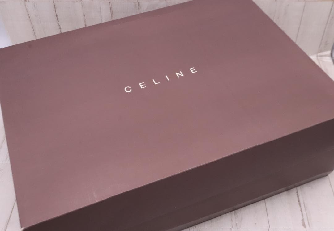 ◇CELINE セリーヌ アクリルニューマイヤー毛布 ブラウン系 140×200