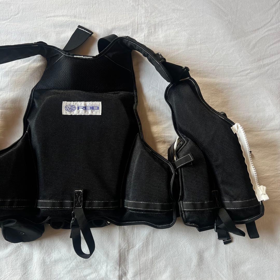 【美品】RBB タイドゲームベスト ジャケット　ブラック ホワイト