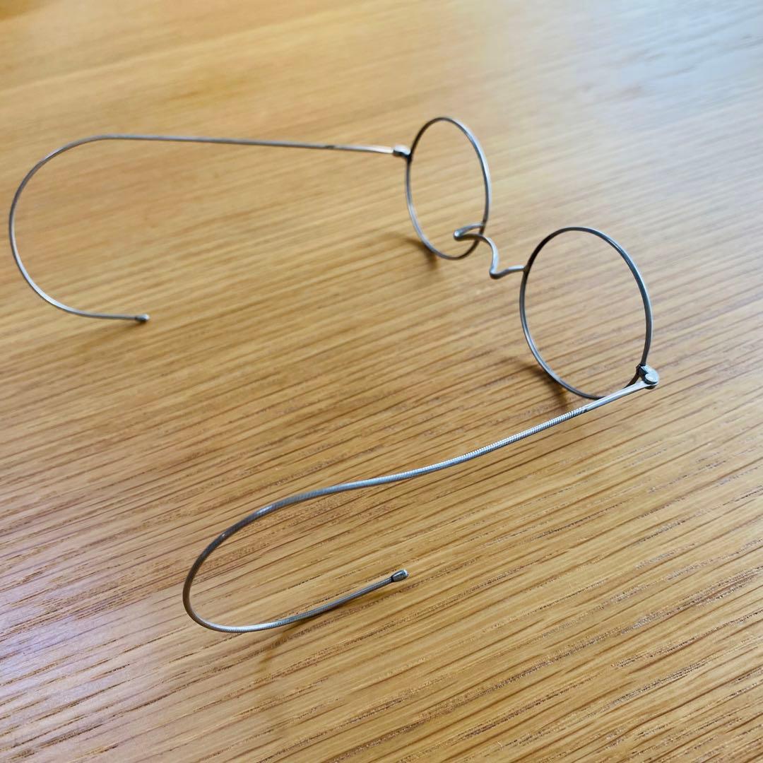 アンティーク 当時物 未使用品 一山 丸眼鏡 ２本 昭和 レトロ ヴィンテージ