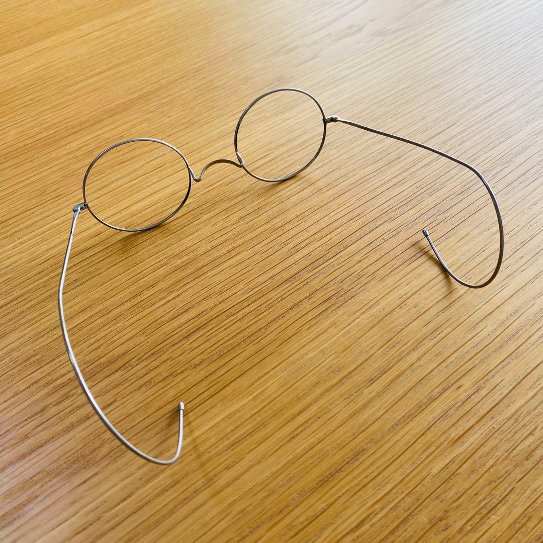 アンティーク 当時物 未使用品 一山 丸眼鏡 ２本 昭和 レトロ ヴィンテージ