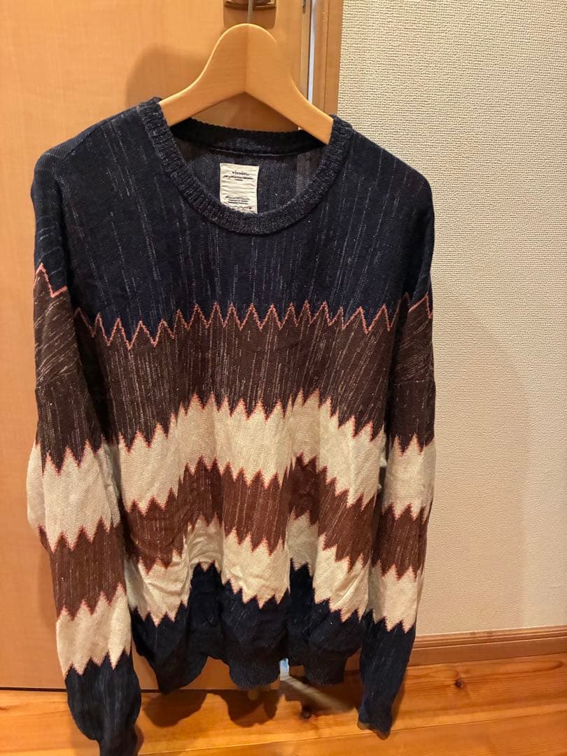 VISVIM AMPLUS KNIT L/S ZIG-ZAG 3 /ニット