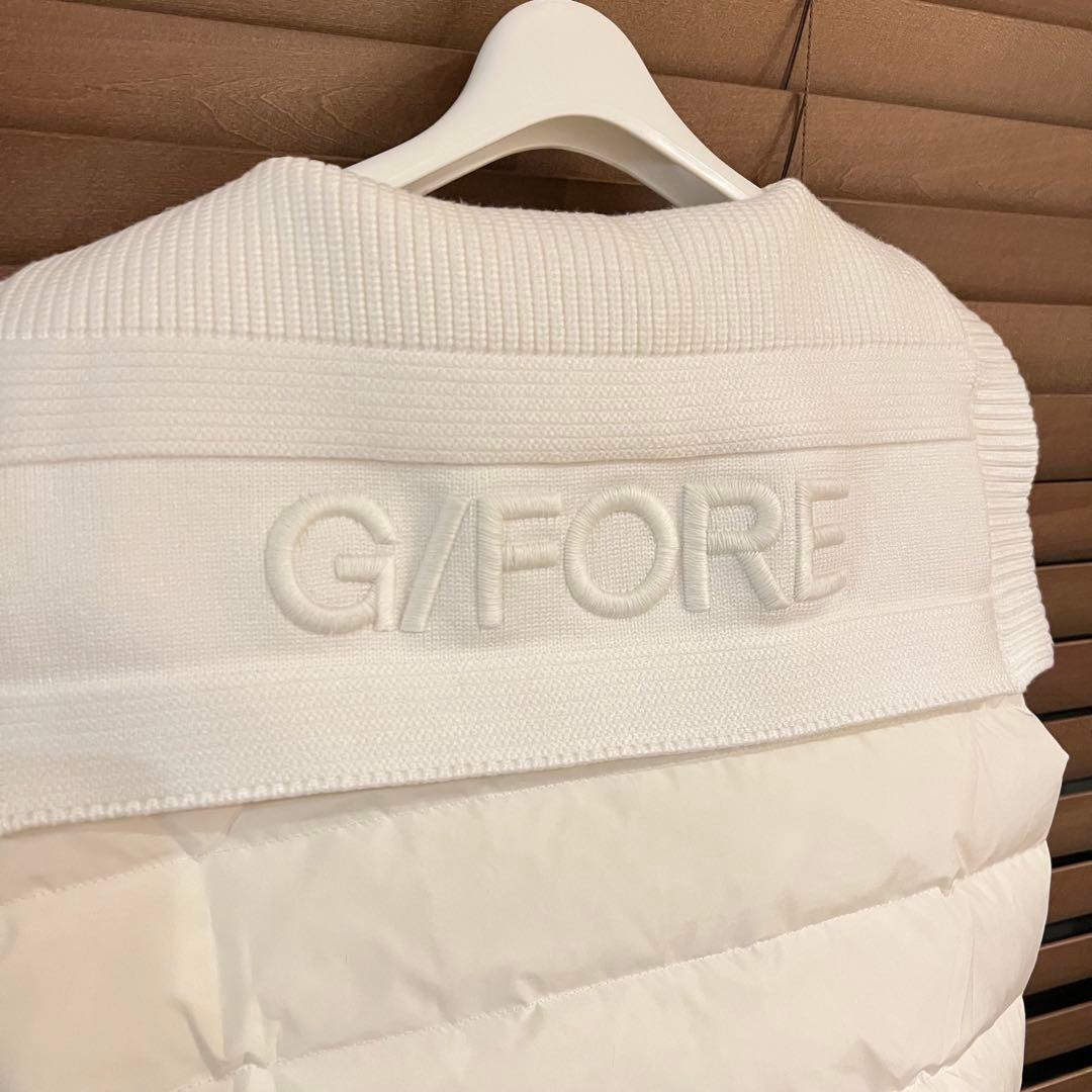 【白L】G/FORE ジーフォア ゴルフ レディース ダウンベスト