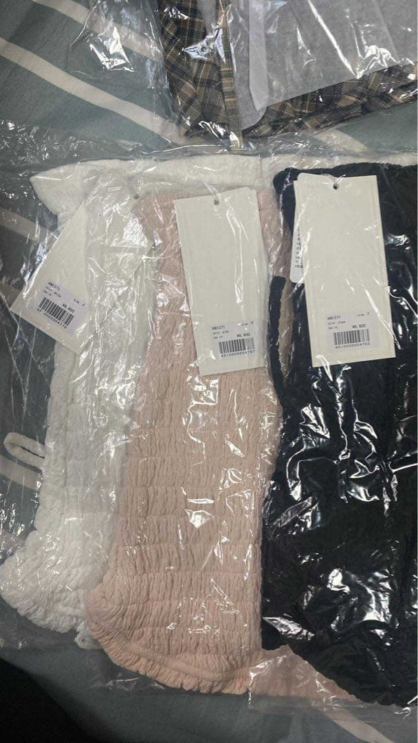 トップス Shirring ribbon camisole andmary pink