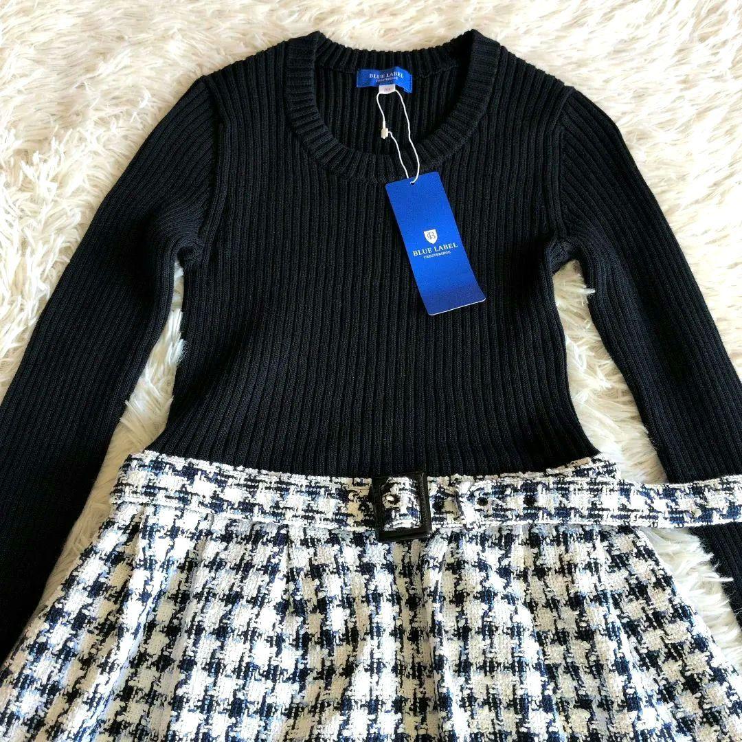 【新品】ブルーレーベルCREST BRIDGE 長袖ワンピースM