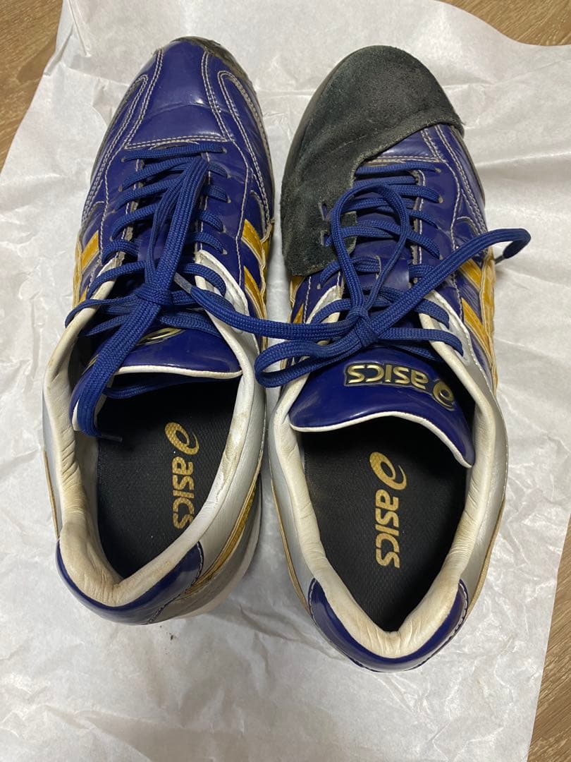 ASICS オーダースパイク 27.0cm ネイビー/ゴールド