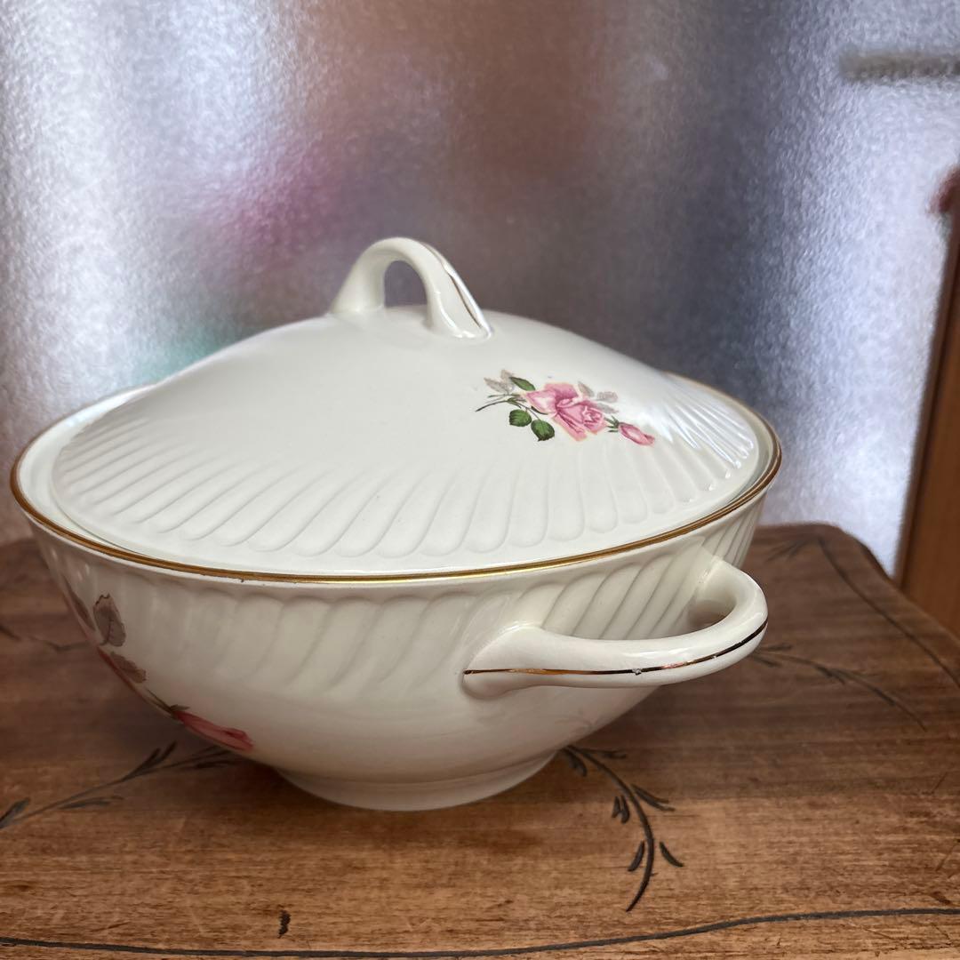 フランス　アンティーク　ヴィンテージ　ジアン　スーピエール　バラ