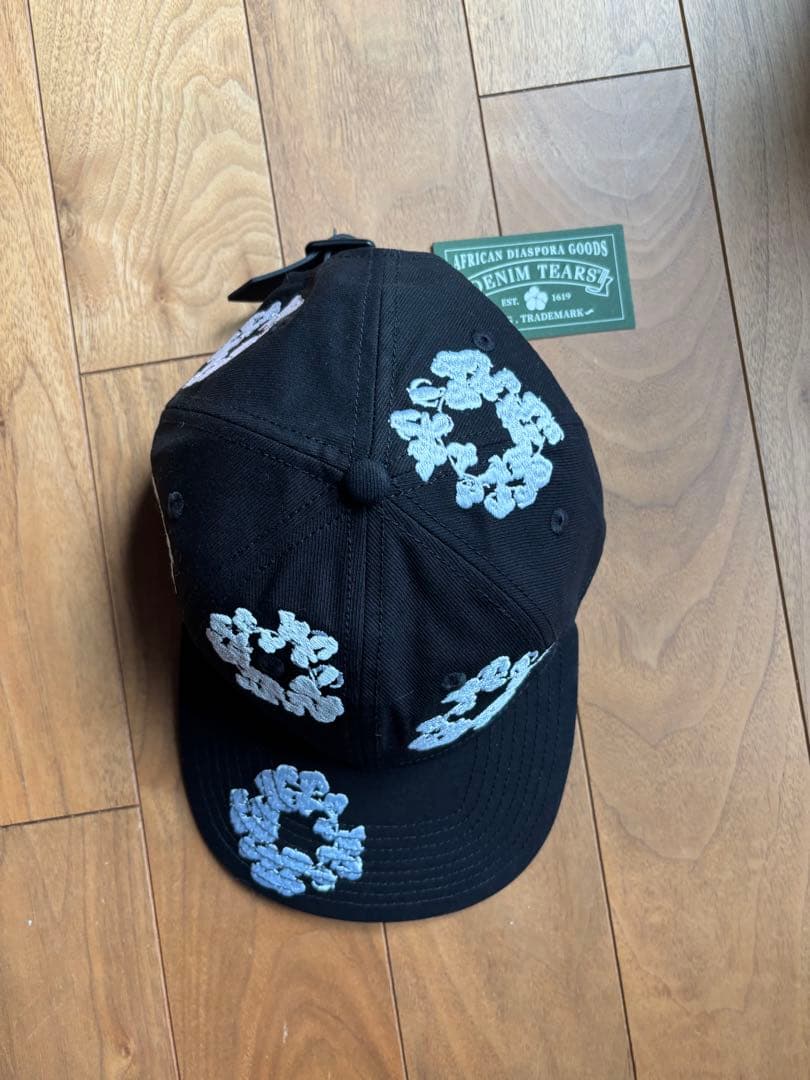帽子 denim tears Cotton Wreath Cap Black