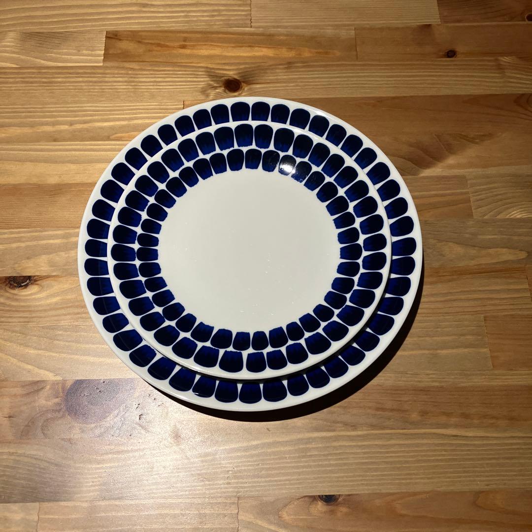  24h トゥオキオ プレート 21cm 26cm ブルー　セット