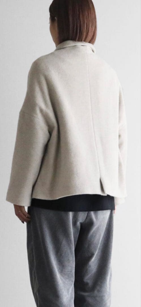 HUIS 遠州織物　ウールショートコート