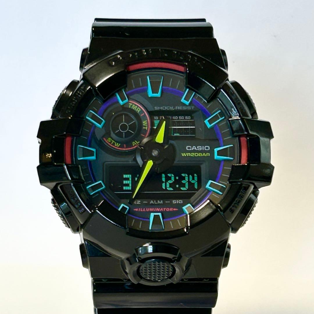 【極美品/+保証書】CASIO G-SHOCK GA-700RGB