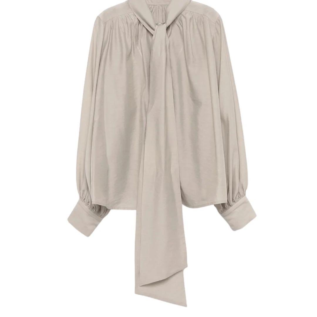 【定価16500円/完売品】anuans ボリュームタイブラウス グレー