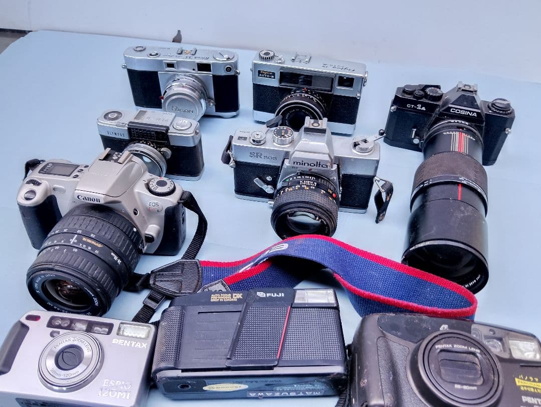 minolta　SR505ィルムカメラなどまとめて9台　ジャンク品(よ4)