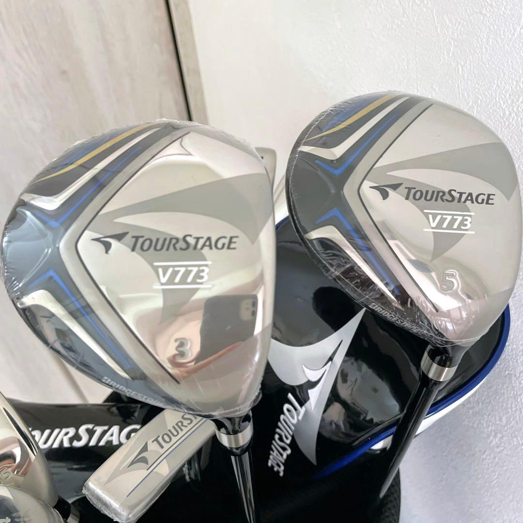 ほぼ新品未使用品　ビニール付　数量限定カラー　ツアーステージ　ゴルフクラブセット
