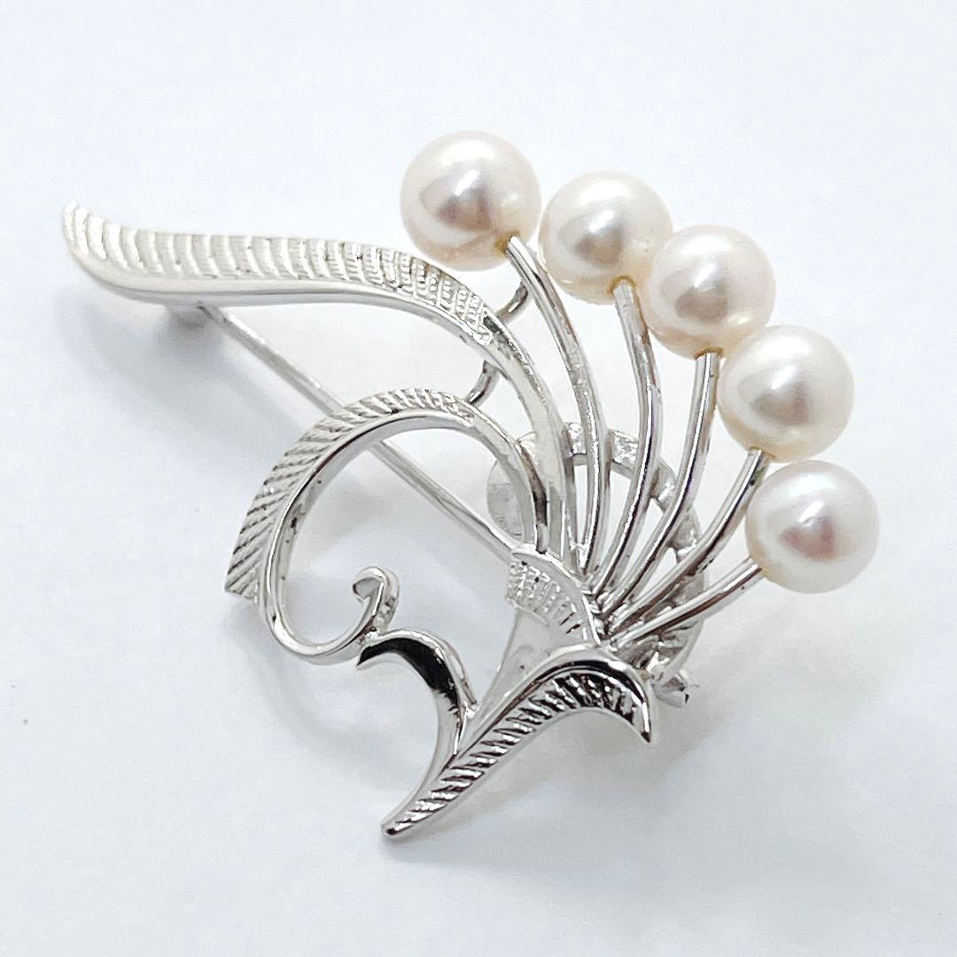 美品✨MIKIMOTO ミキモト アコヤパール　ブローチ　コサージュ