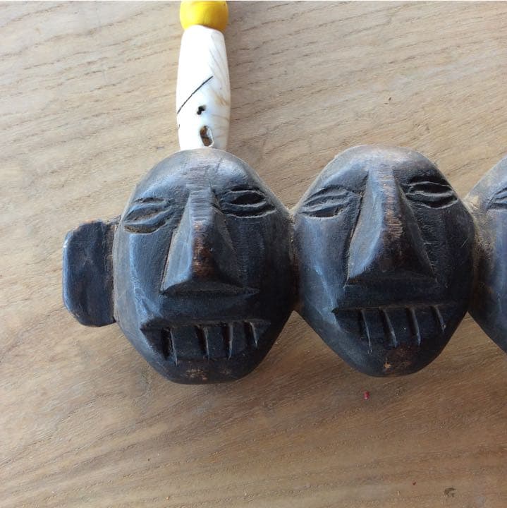 アンティーク ナガ族 ネックレス#木 民族衣装