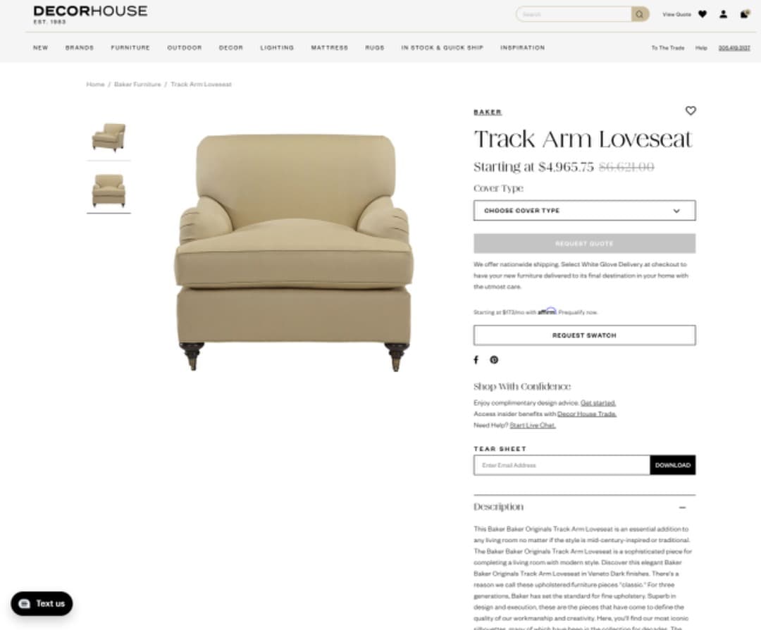 ✨高級家具 Baker Furniture 1人掛けソファ アームチェア ◎K1