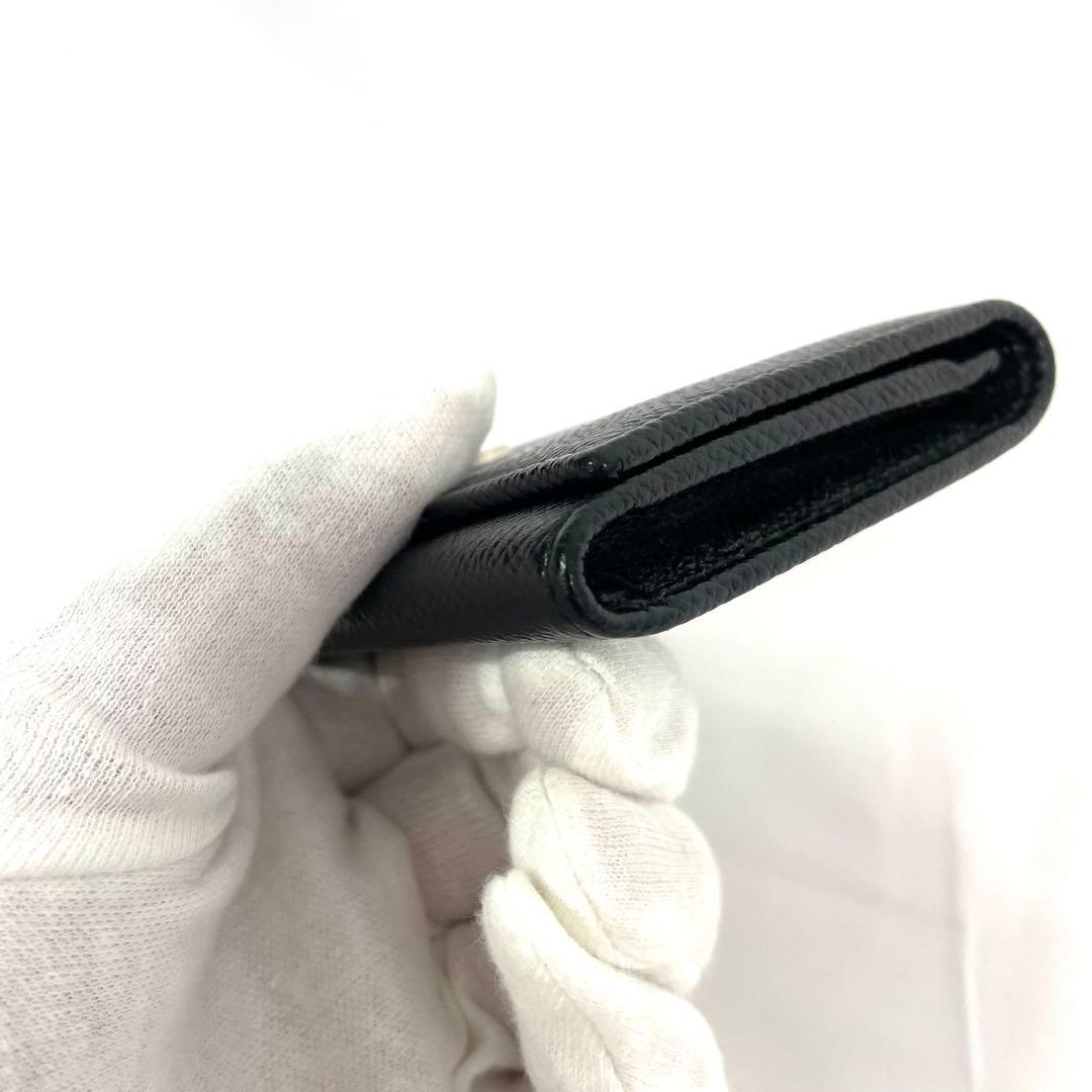 BVLGARI ブルガリ 名刺入れ カードケース レザー ブラック