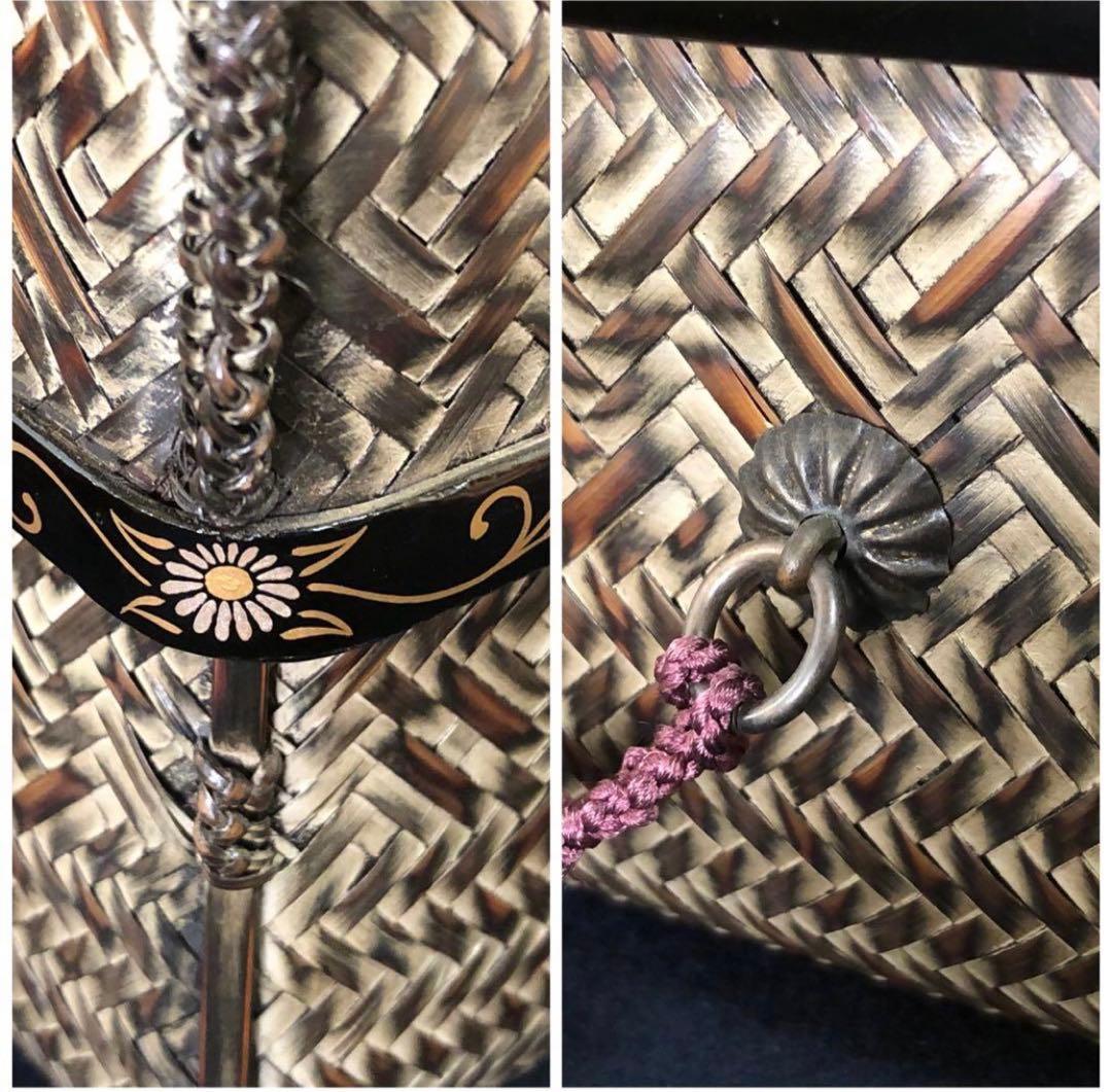 《R》茶道具 蒔絵付 御所籠 在銘 お茶道具付 仕覆付　260120き5