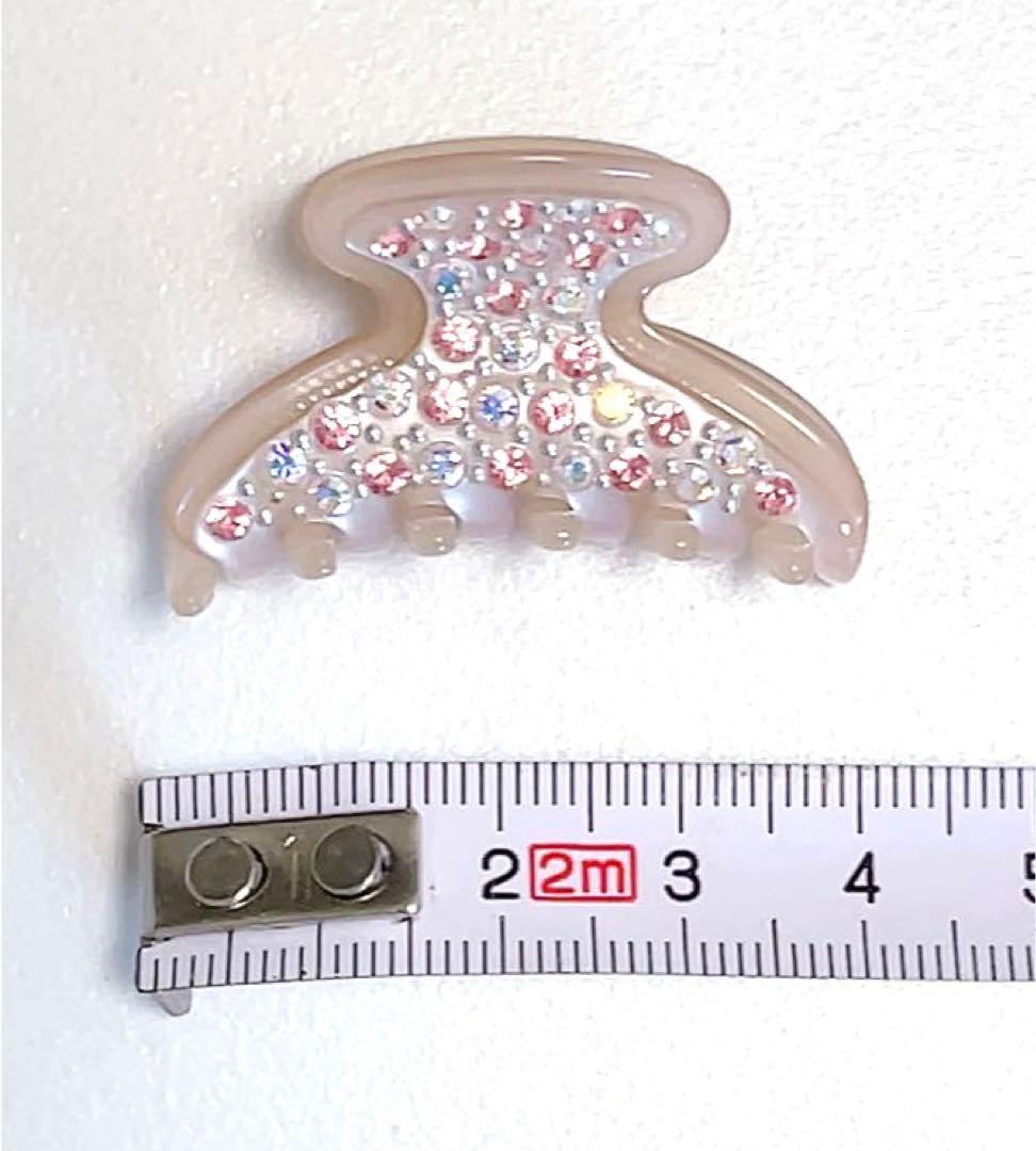 アレクサンドルドゥパリ　ヘアクリップ　ピンク　スワロフスキー　キラキラ　ミニ