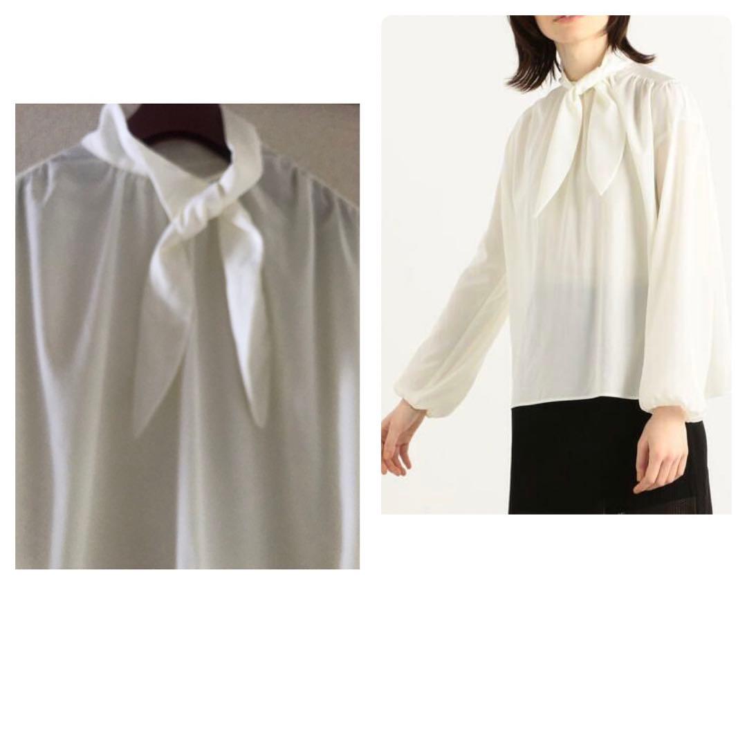 Ballsey　ボールジー　シルキークロス ボウタイブラウス