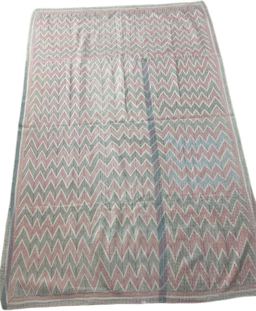 ヴィンテージカンタキルト　ロホリ　レア　インド　ノクシカタ　高級　手仕事