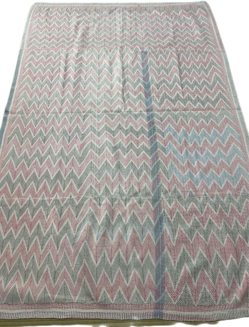 ヴィンテージカンタキルト　ロホリ　レア　インド　ノクシカタ　高級　手仕事