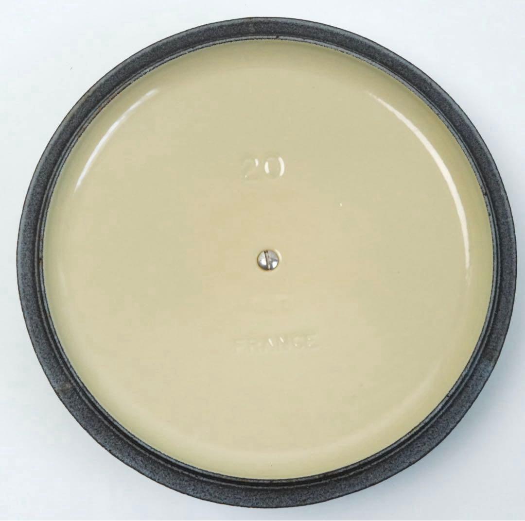 【美品】LE CREUSET　ココット ロンド カリビアンブルー　20cm